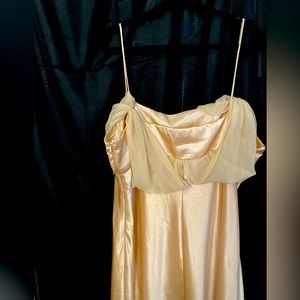 Gold prom dress